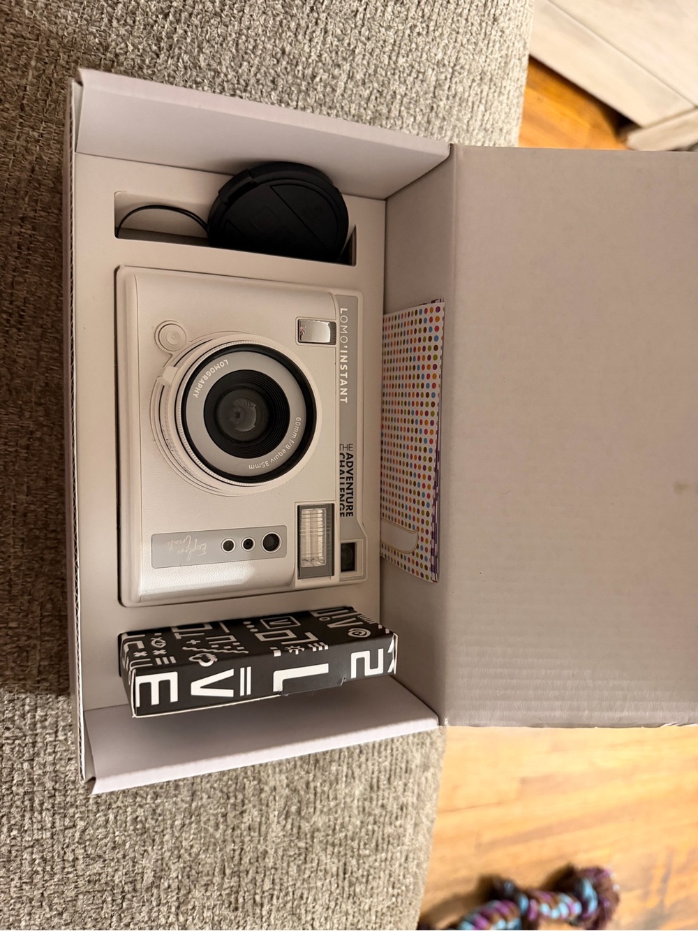 White Lomo'Instant Adventure Camera with Accessories